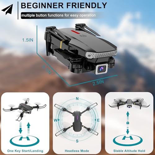 Foldable Drone with 720P Camera for Kids/Adults/Beginners