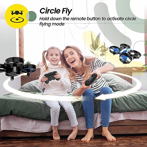 Blue Mini Drone with 3 Batteries - Beginners Welcome!