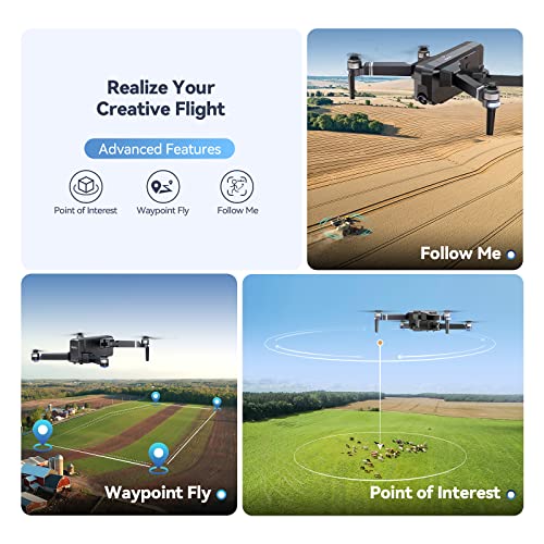 F11Pro Camera Drones for Adults - Black