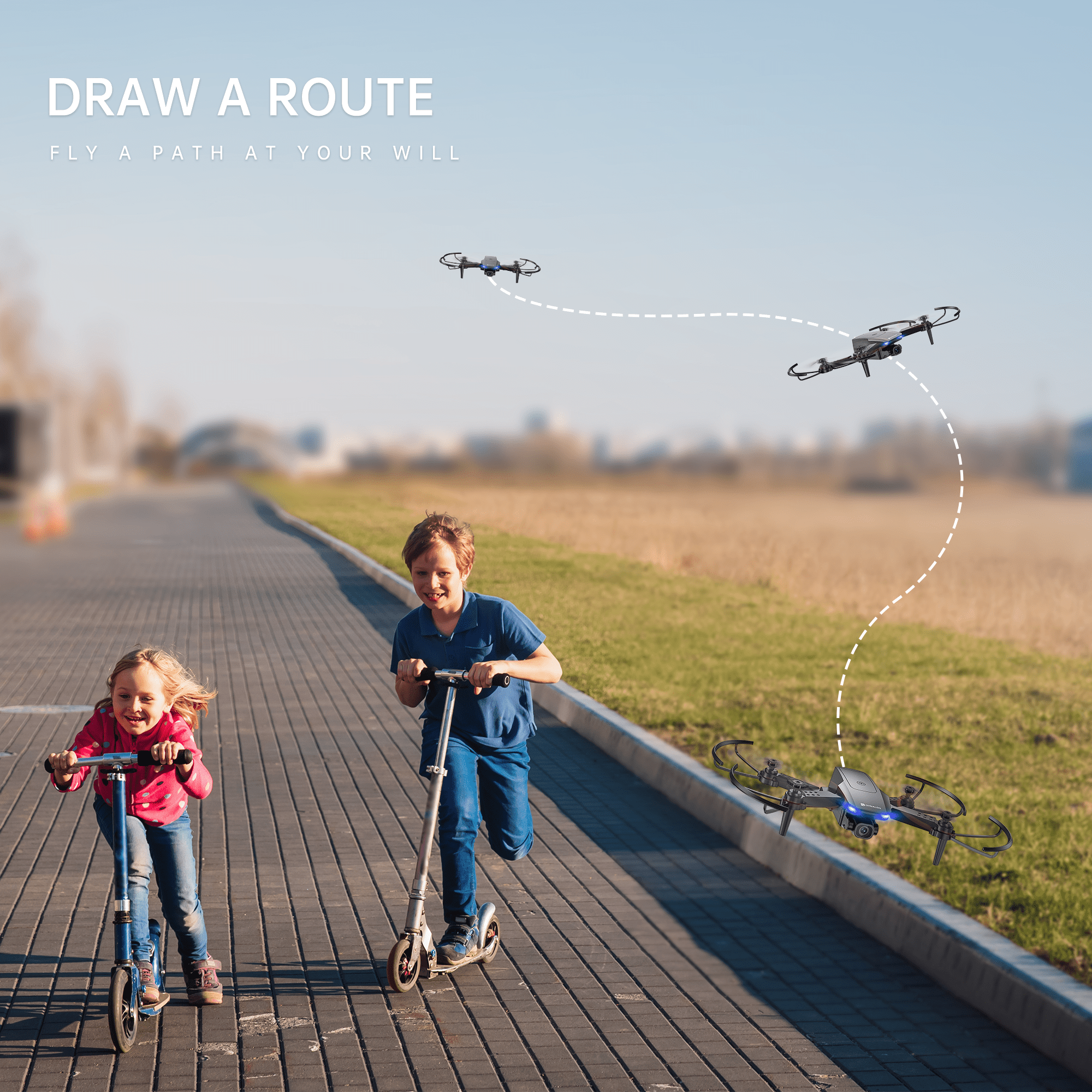 Dynalog Mini Quadcopter with 1080P Camera and Voice Control
