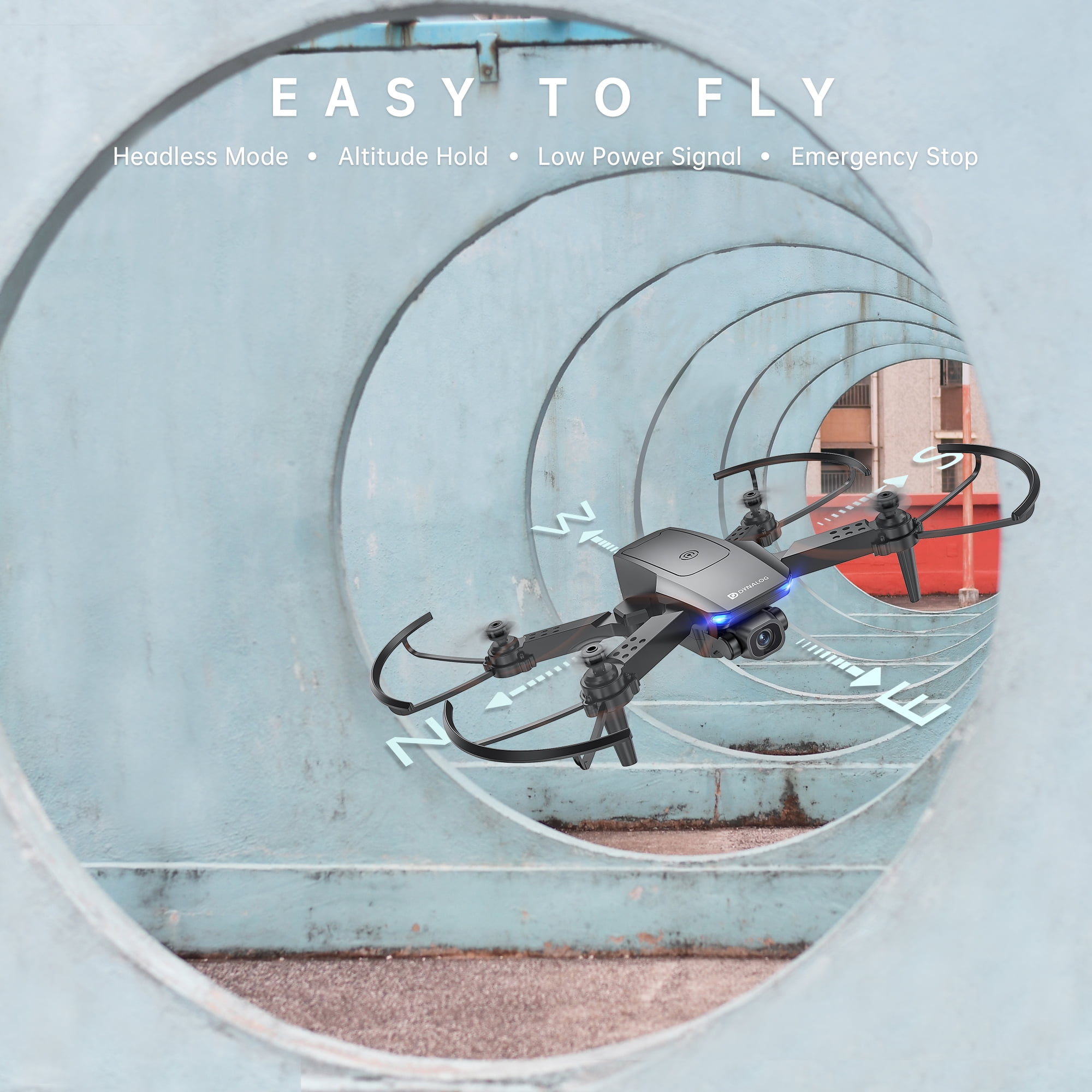 Dynalog Mini Quadcopter with 1080P Camera and Voice Control