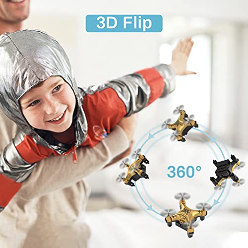 Golden Drone with Auto Hovering and 3 Batteries
