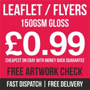 Colorful Printed Flyers in A7 to A3 Sizes