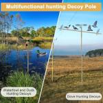 Adjustable Dove Decoy Stand Pole for Hunting