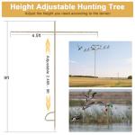 Adjustable Dove Decoy Stand Pole for Hunting