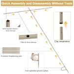 Adjustable Dove Decoy Stand Pole for Hunting