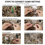 BASSDASH Camo Netting for Hunting Blinds 5x9.8ft