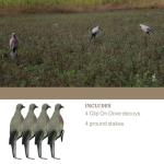 Lucky Duck Clip-On Dove Decoys, 4 Pack