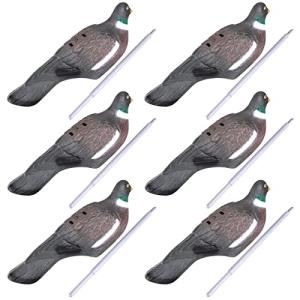 6 Pack Dove Decoys Half Shells for Hunting