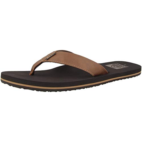 Reef Men's Twinpin Flip Flop - Brown, Size 11