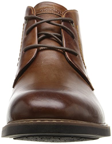 Rockport Men's Dark Brown Leather Chukka Boots