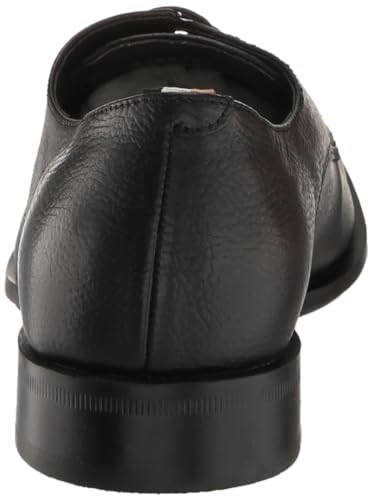 Black Leather Derby Oxford Shoes by BOSS, Size 9