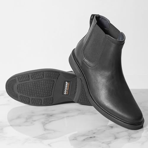 Dockers Men's Townsend Black Safety Chelsea Boots