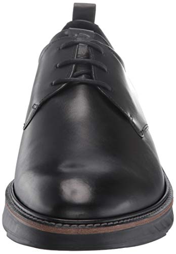 ECCO Men's Black ST.1 Hybrid Plain Toe Derbys