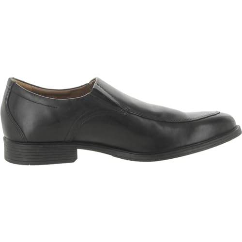 Clarks Black Leather Wide Oxford Shoes for Men