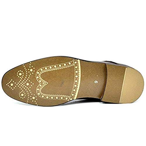 Brown Leather Lined Oxford Dress Shoes for Men