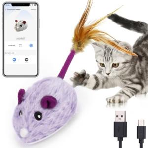 Bluetooth Remote Control Interactive Cat Toy - Purple