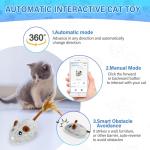 Bluetooth Remote Control Interactive Cat Toy - Purple