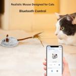 Bluetooth Remote Control Interactive Cat Toy - Purple