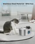 Battery Operated Stainless Steel Cat Water Fountain