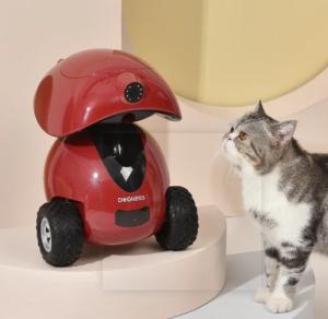 Rechargeable APP-Controlled Cat Teaser with Camera