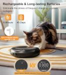 Casfuy Cordless Automatic Cat Feeder with Timer