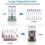 Automatic Pet Feeder and Water Dispenser Set