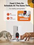 WOPET Smart Automatic Cat Feeder for Two Cats