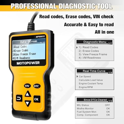 MOTOPOWER MP69033 OBD2 Engine Fault Code Reader