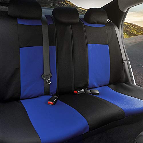 BDK Blue Car Seat Covers & Floor Mats Set