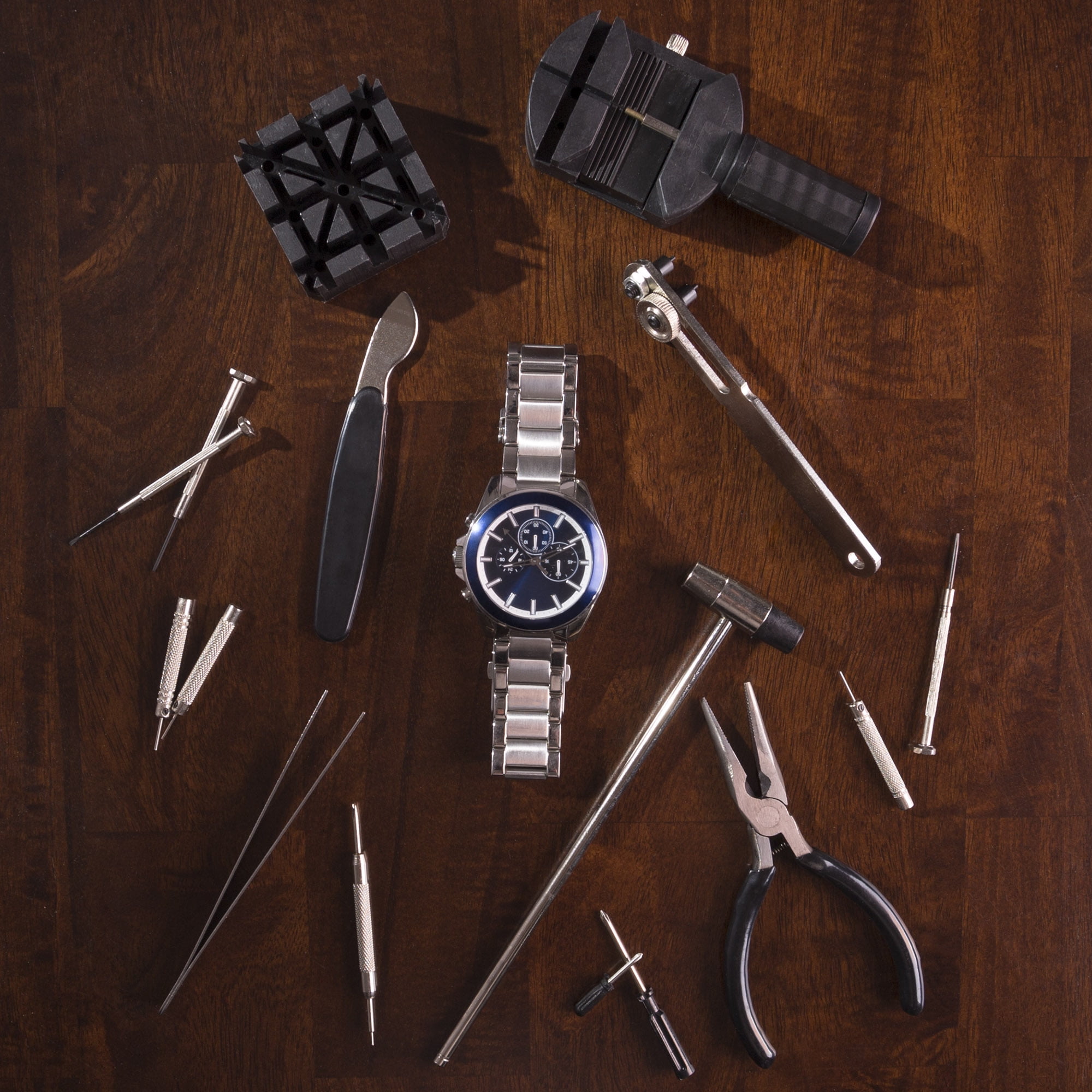 Stalwart 16-Piece Professional Watch Jewelry Repair Tool Kit