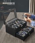 20-Slot Lockable Watch Box by SONGMICS