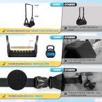 Portable Airplane Foot Hammock for Travel Comfort
