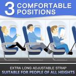 Travel Foot Rest Hammock Set for Airplanes