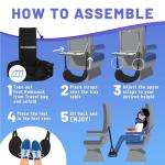 Memory Foam Airplane Foot Hammock for Travel
