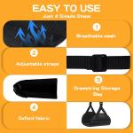 Portable Foot Hammock with Eye Mask and Earplugs