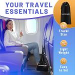 Memory Foam Airplane Foot Hammock for Travel