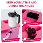 Bogg Bag Organizer Tray with Cup Holder - Rose Red