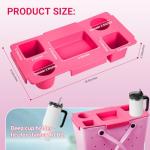 Bogg Bag Organizer Tray with Cup Holder - Rose Red