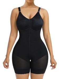 YIANNA Postpartum Body Shaper with Zipper Crotch