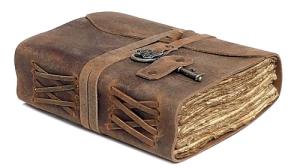 Vintage Leather Journal with Lock for Travelers