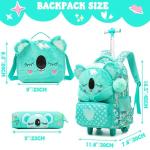 Cute Koala Kids Rolling Backpack with Wheels