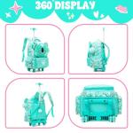 Cute Koala Kids Rolling Backpack with Wheels