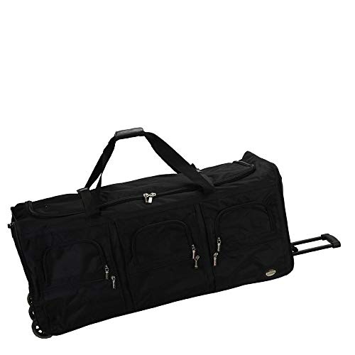 Rockland 40" Black Rolling Duffel Bag