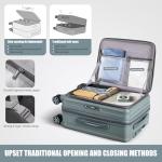 Sinouso 20in Hardside Carry-On with TSA Lock