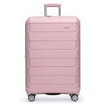 Indestructible Pink Hardshell Spinner Luggage, 26