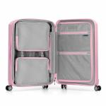 Indestructible Pink Hardshell Spinner Luggage, 26