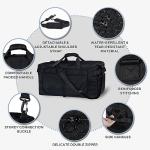 65L Foldable Duffle Bag with Shoe Compartment