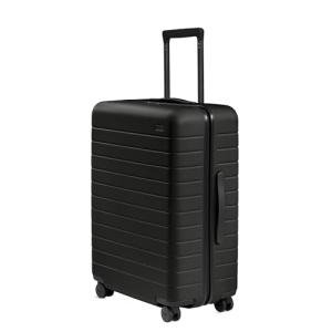 Away Medium Checked Luggage with Spinner Wheels, Jet Black