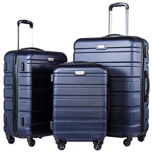 Coolife 3-Piece Lightweight Hardshell Luggage Set